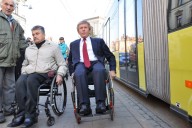 Public testing tram «Electron» on accessibility for people with disabilities